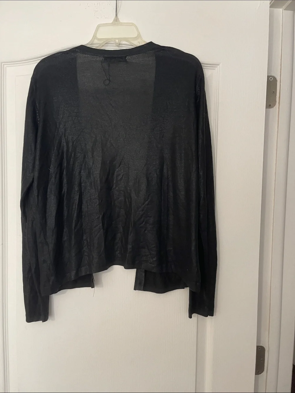 Zara Black Lightweight Open-Front Women's Cardigan
